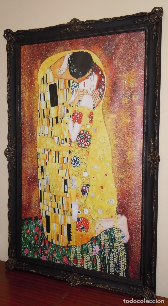Otros objetos de arte: Cuadro &rdquo;El Beso&rdquo; de Klimt - (160x100cm) - Foto 1