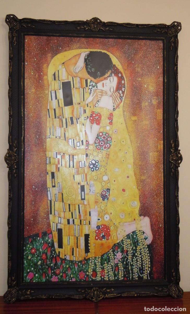 Otros objetos de arte: Cuadro &rdquo;El Beso&rdquo; de Klimt - (160x100cm) - Foto 2