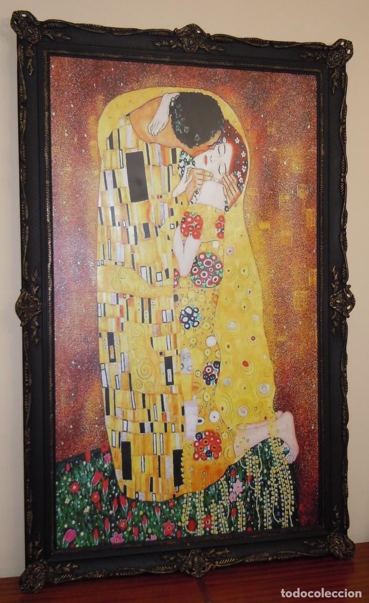 Otros objetos de arte: Cuadro &rdquo;El Beso&rdquo; de Klimt - (160x100cm) - Foto 11