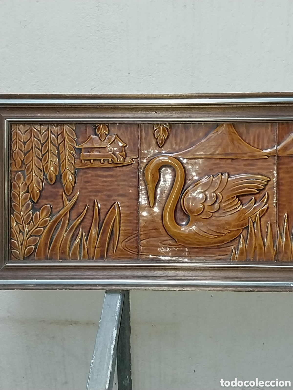 Otros objetos de arte: Conjunto d azulejos vidriados, tematica modernista - Foto 2