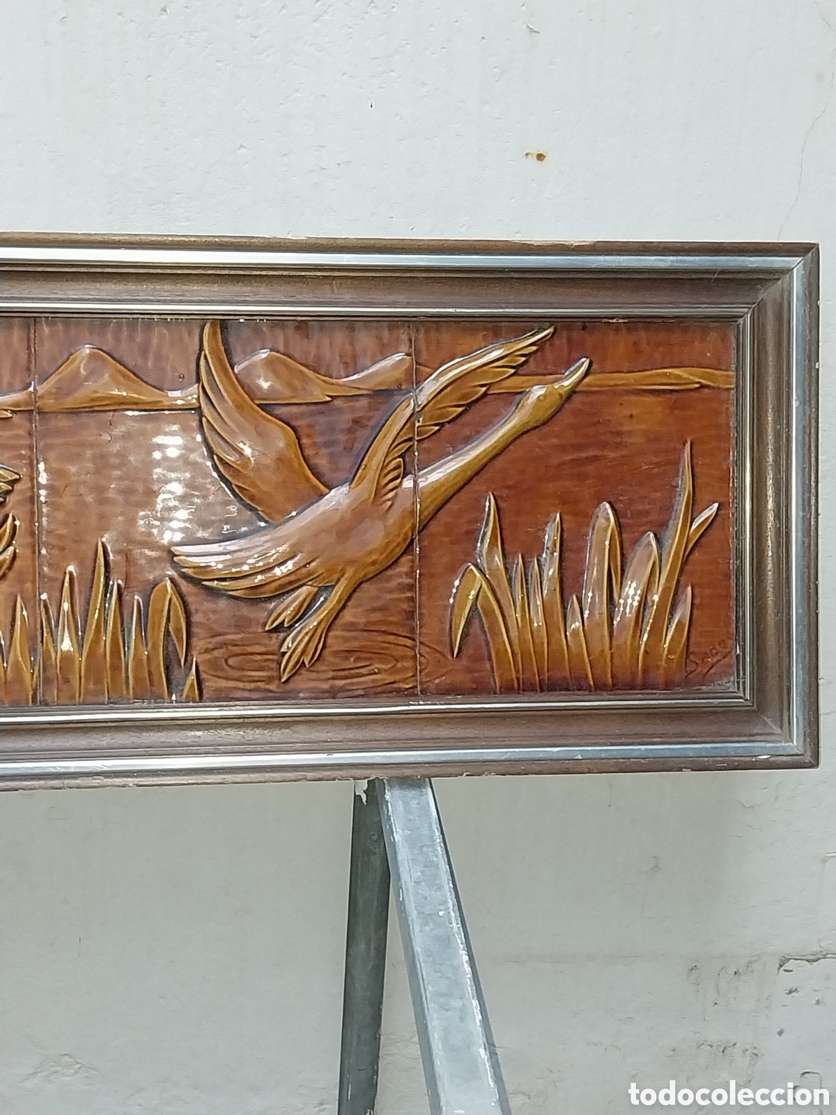Otros objetos de arte: Conjunto d azulejos vidriados, tematica modernista - Foto 3