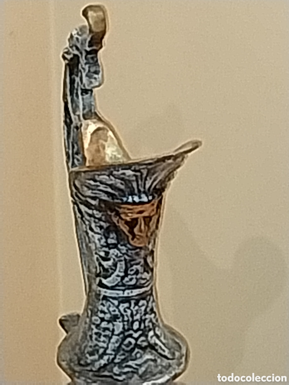 Otros objetos de arte: Jarr&oacute;n d bronce con esmaltados al fuego. - Foto 4