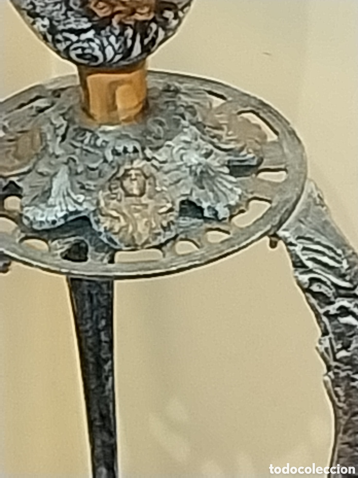 Otros objetos de arte: Jarr&oacute;n d bronce con esmaltados al fuego. - Foto 5