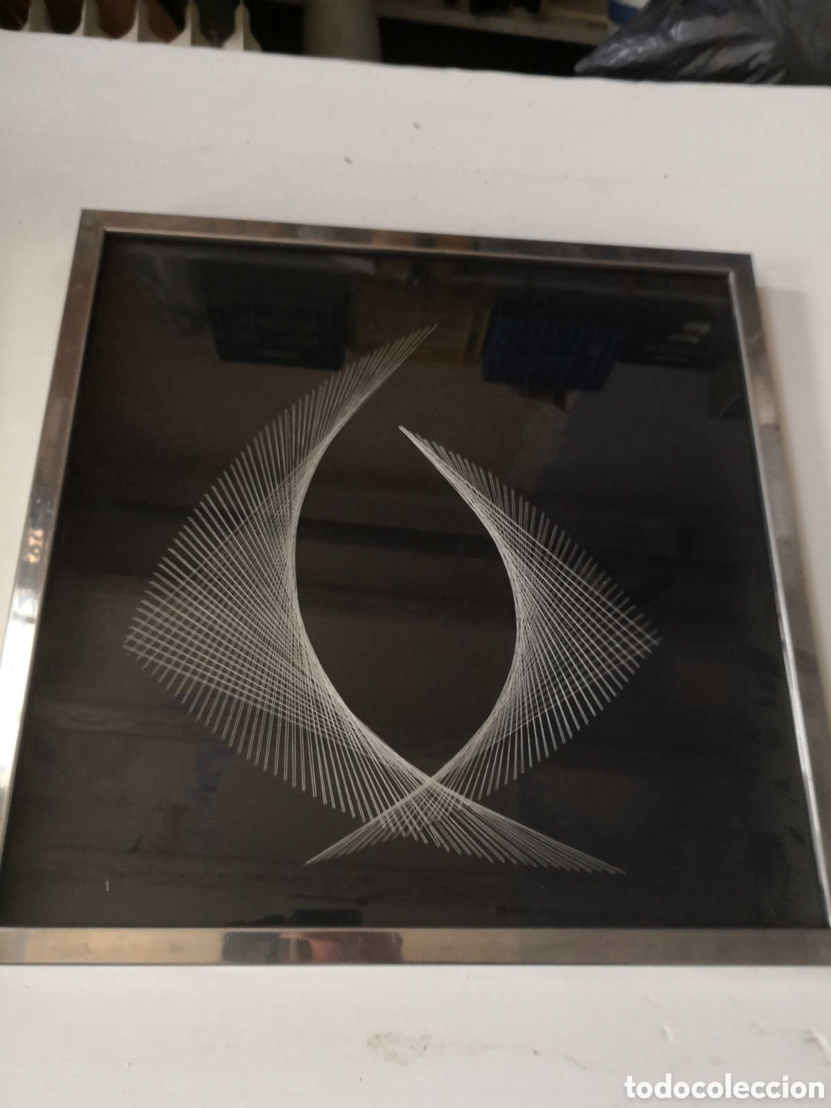 Otros objetos de arte: cuadro con geometria hecha con hilorama - Foto 2