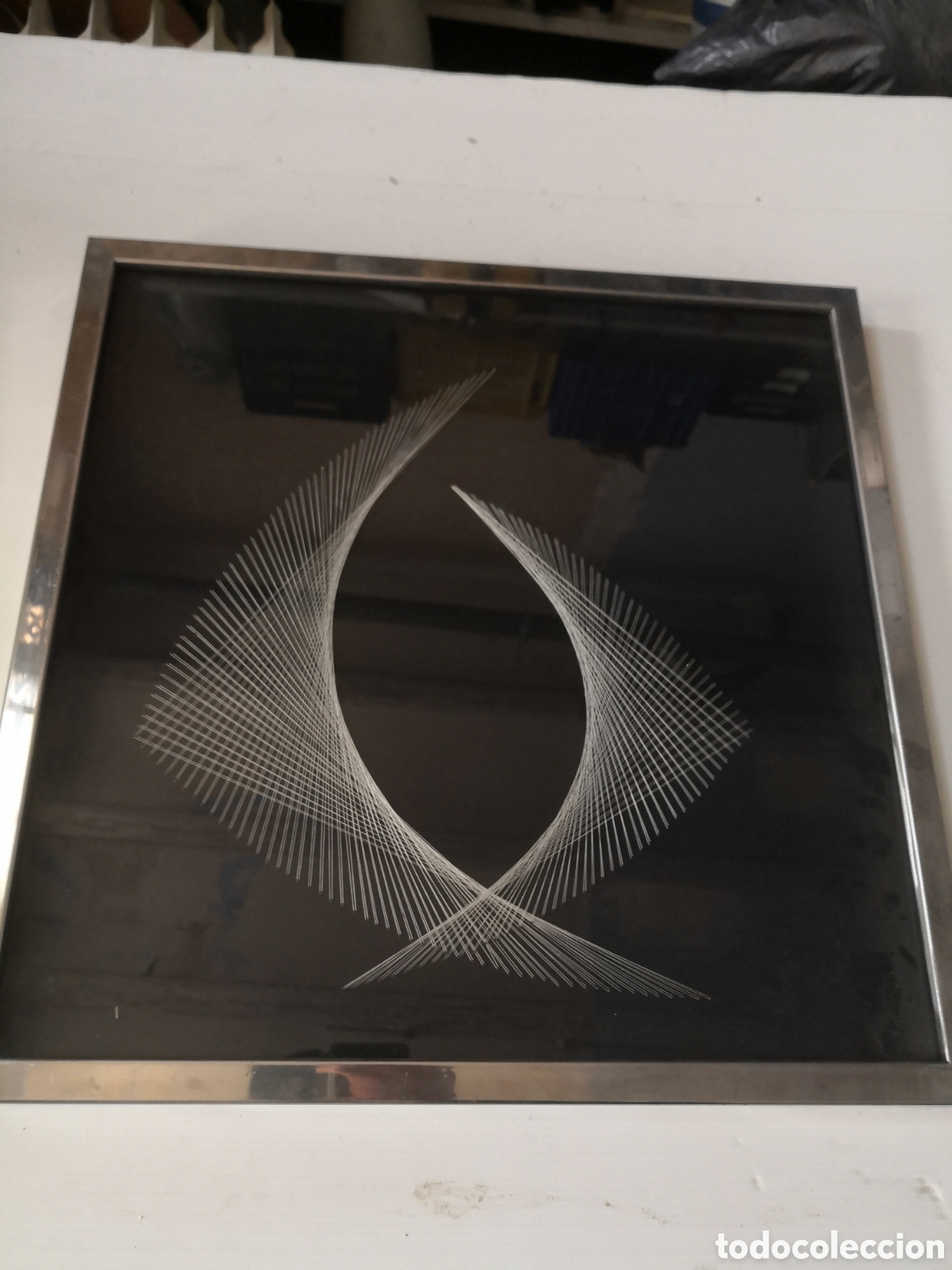 Otros objetos de arte: cuadro con geometria hecha con hilorama - Foto 3
