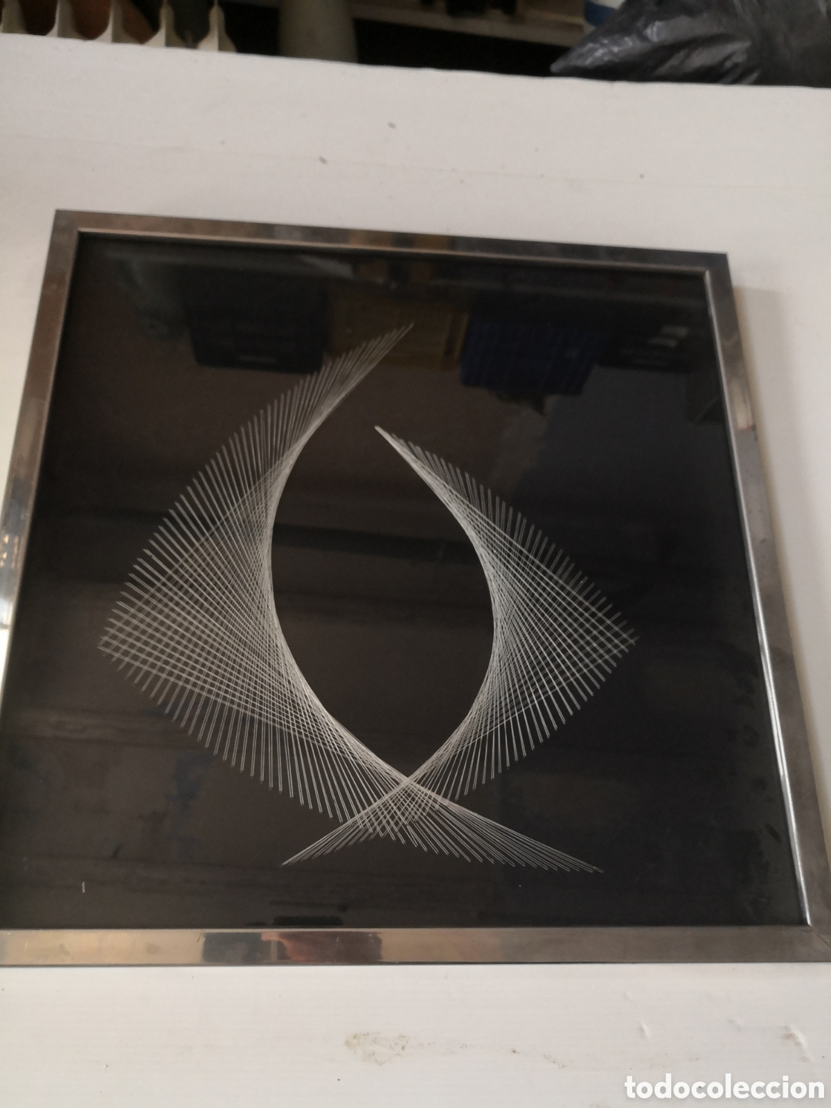 Otros objetos de arte: cuadro con geometria hecha con hilorama - Foto 4
