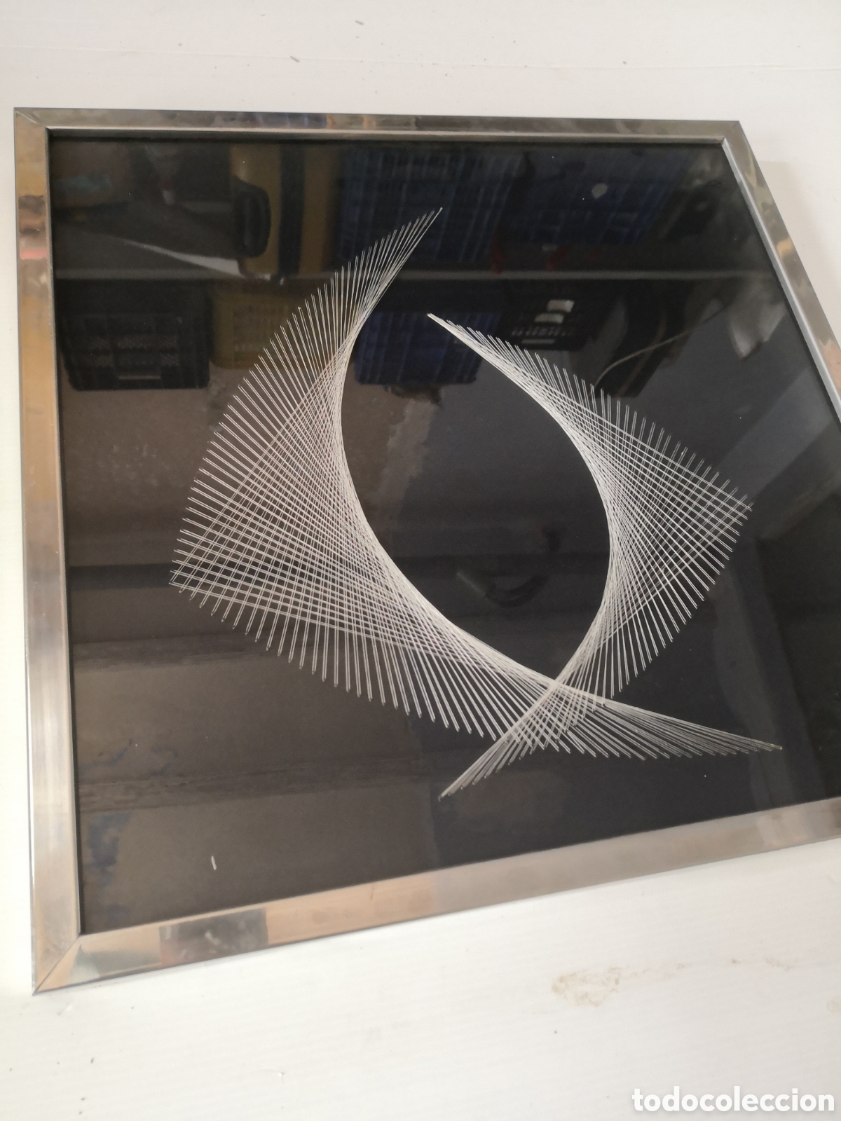 Otros objetos de arte: cuadro con geometria hecha con hilorama - Foto 19