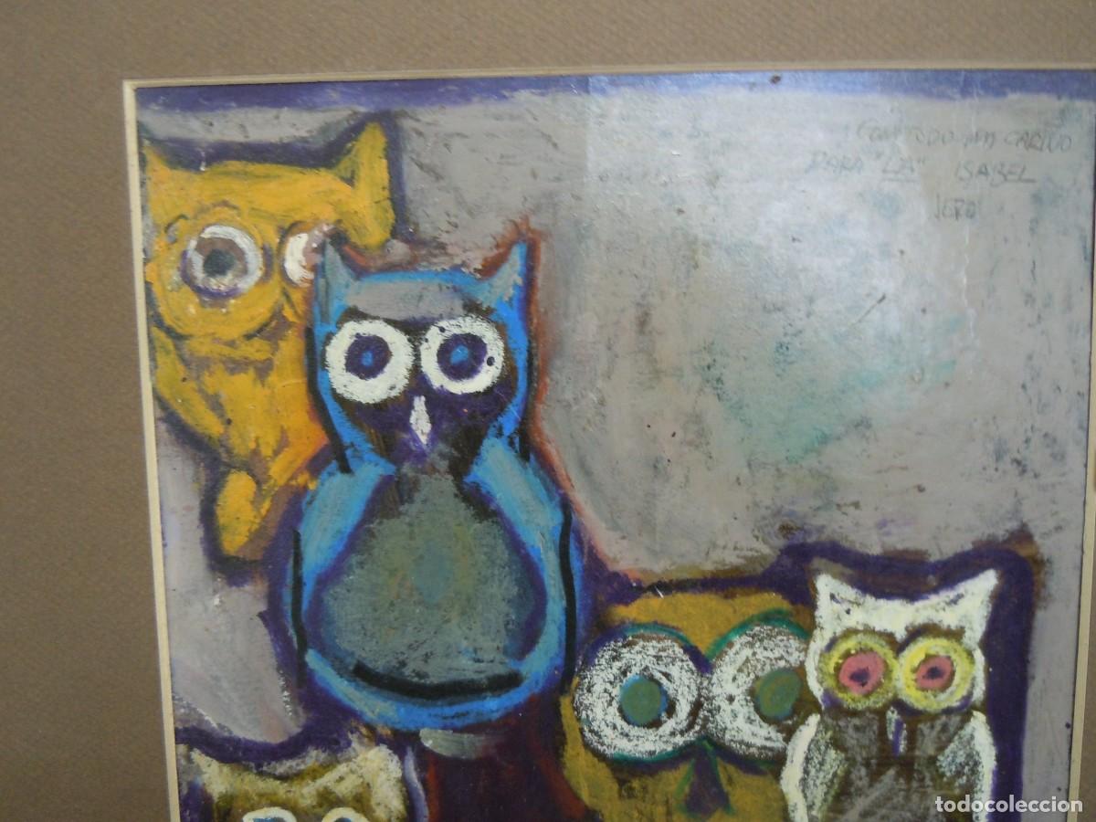 Otros objetos de arte: Cuadro b&uacute;hos - (44x35cm) - Foto 3