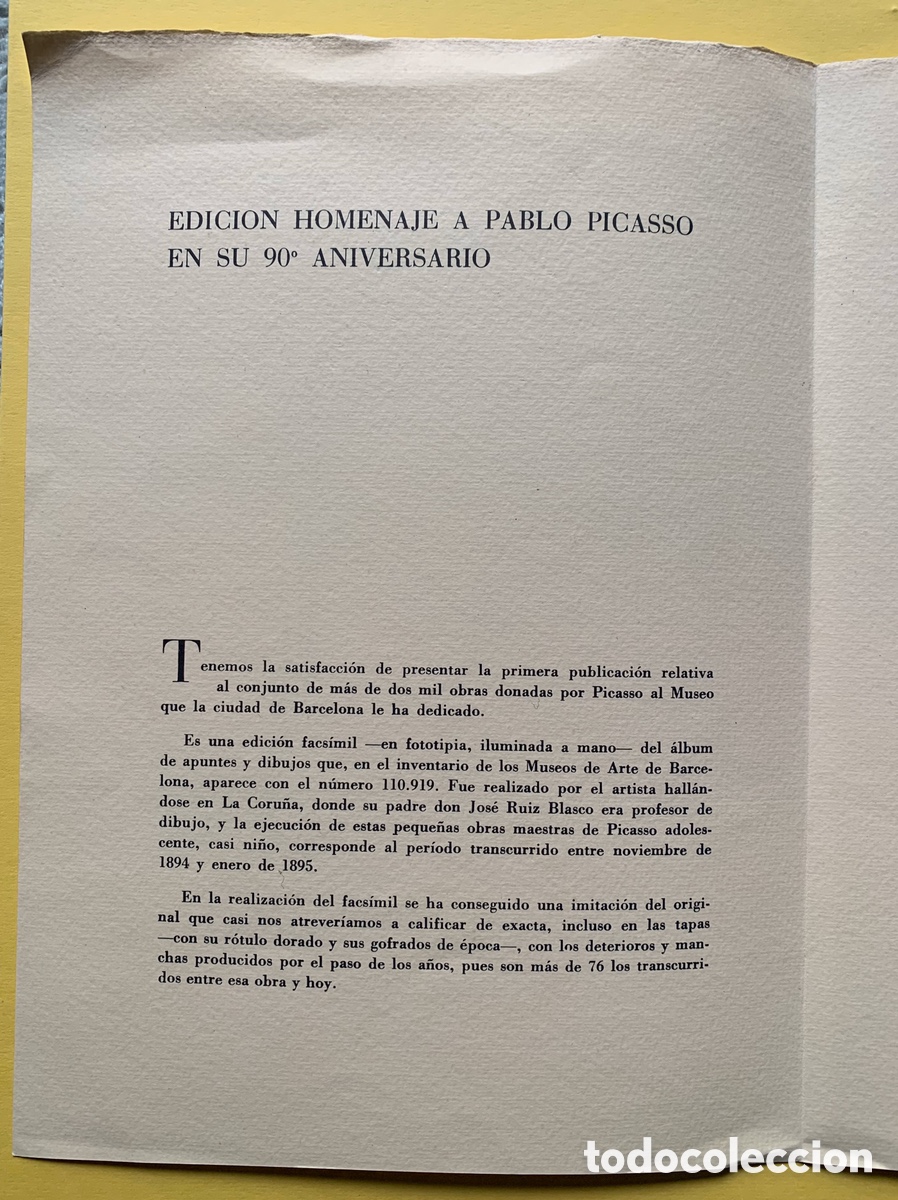 Otros objetos de arte: Carnet Picasso Diptico - Foto 3