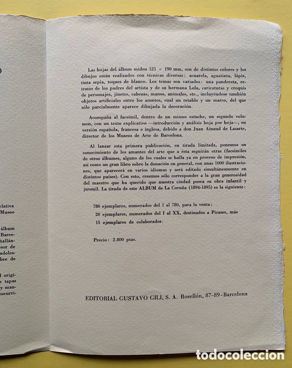 Otros objetos de arte: Carnet Picasso Diptico - Foto 4