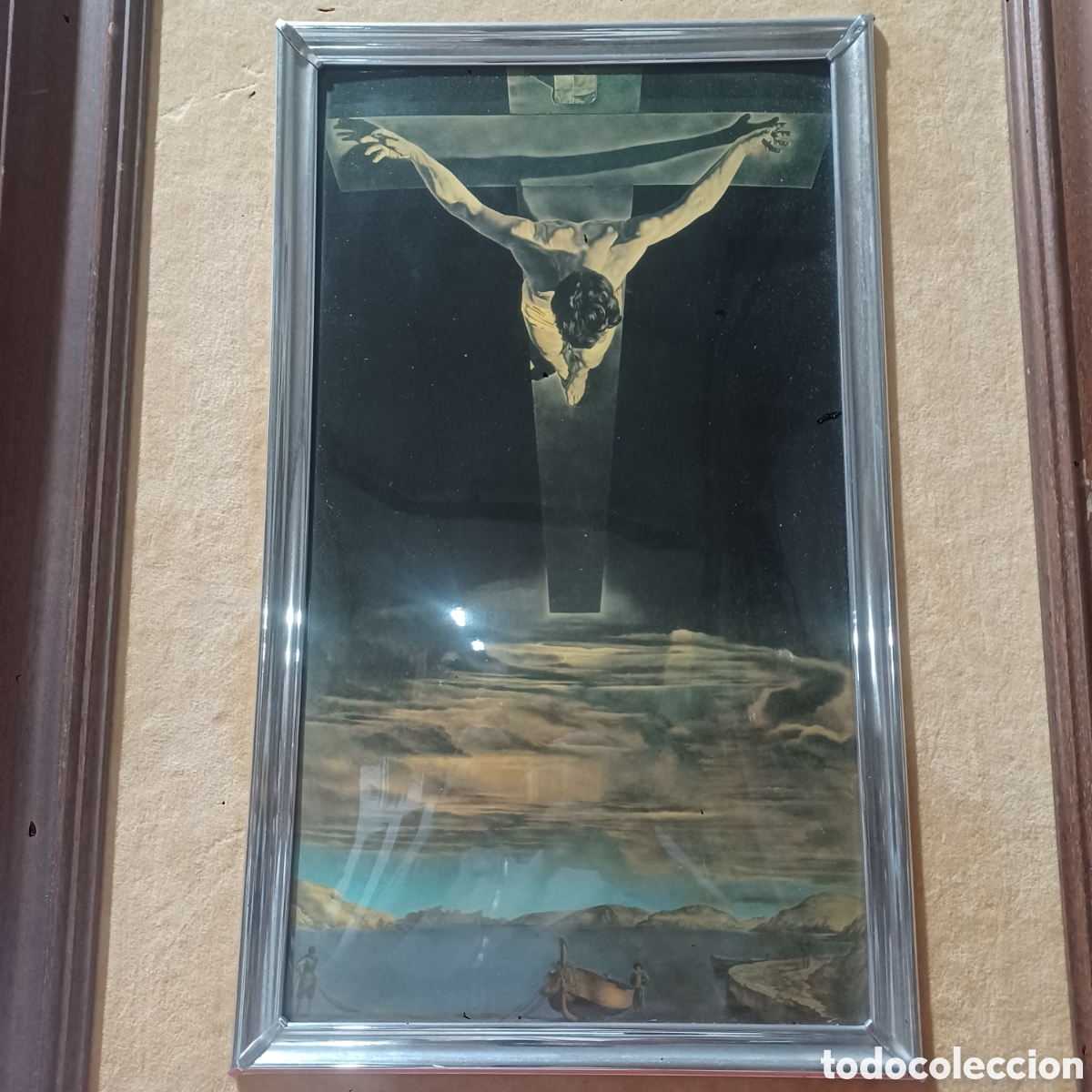 Otros objetos de arte: Cuadro esmaltado del Cristo de Dal&iacute; - Foto 2