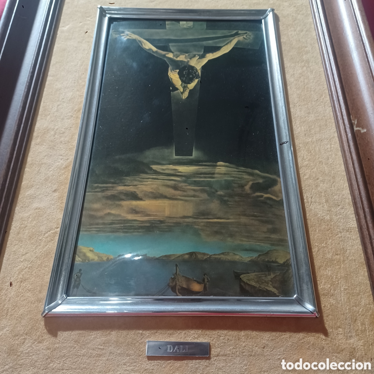 Otros objetos de arte: Cuadro esmaltado del Cristo de Dal&iacute; - Foto 3