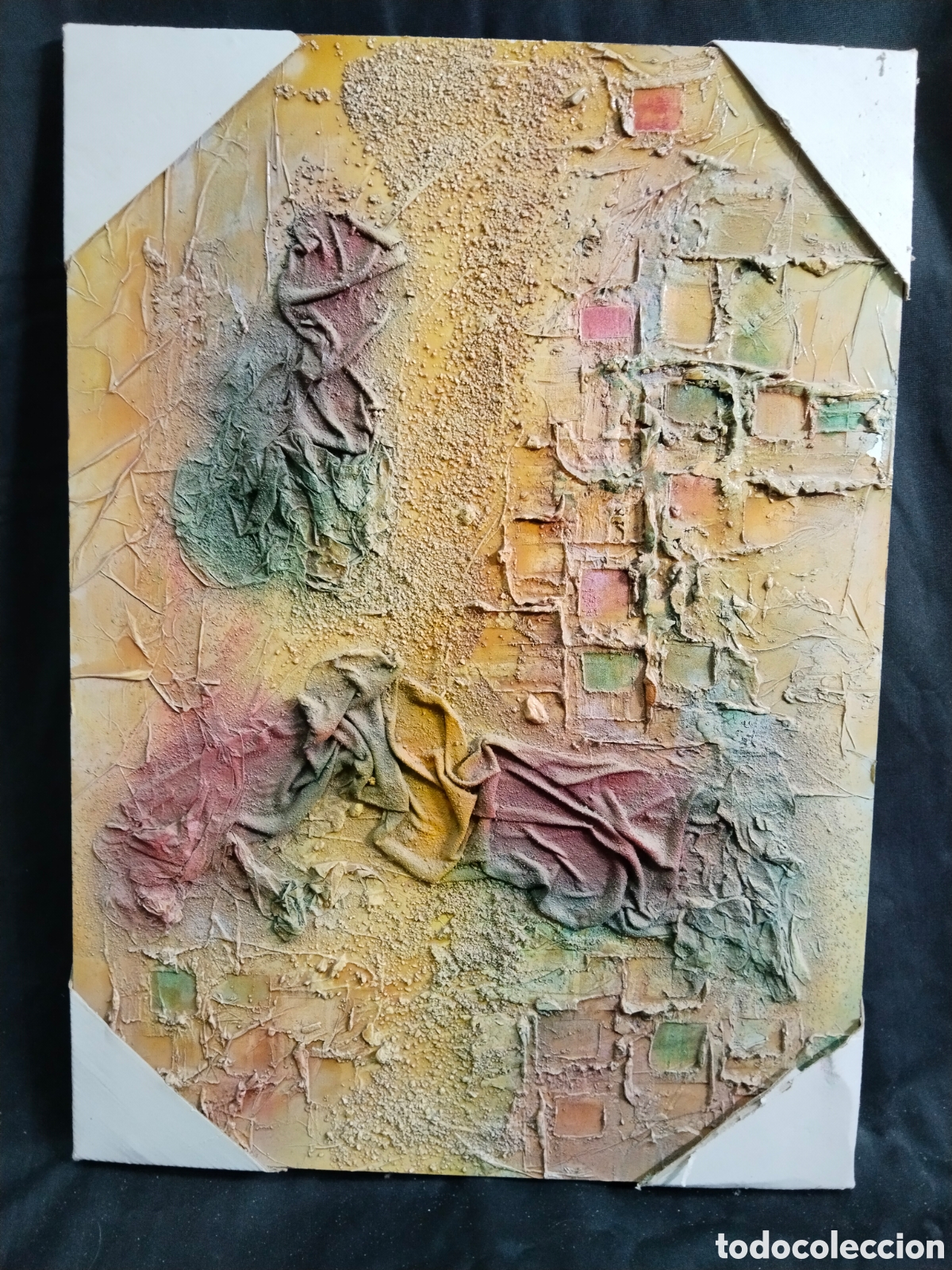 Otros objetos de arte: Cuadro abstracto en amarillo - Foto 1