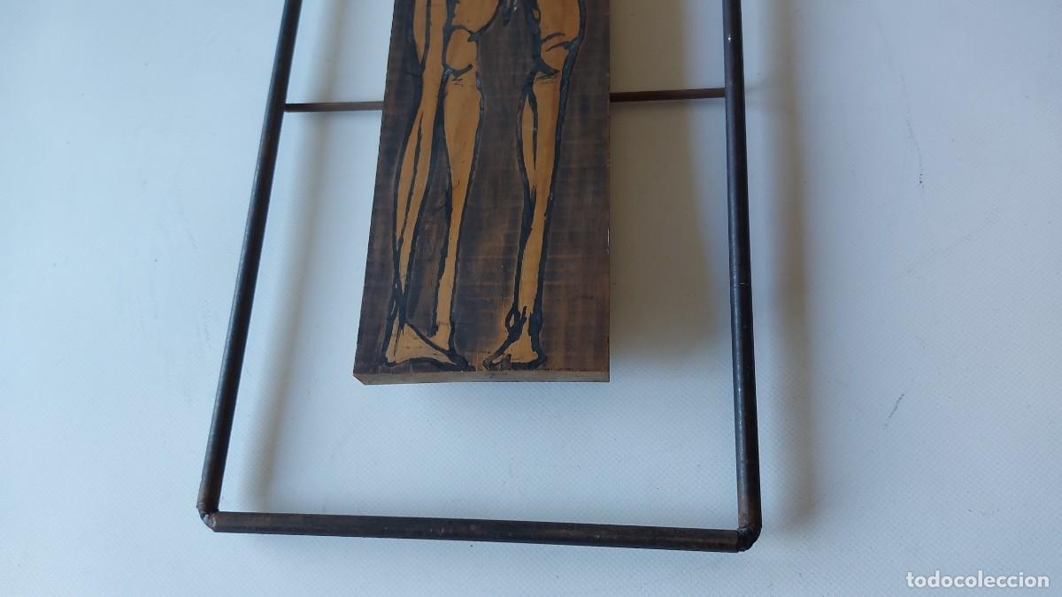 Otros objetos de arte: CUADRO PIROGRABADO Y CARBONCILLO - Foto 4