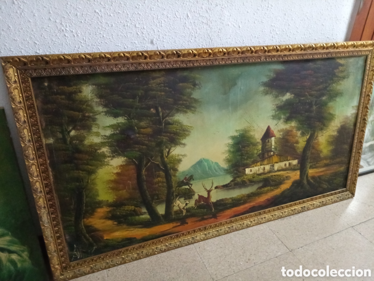 Otros objetos de arte: Gran cuadro pintado a mano - Foto 2