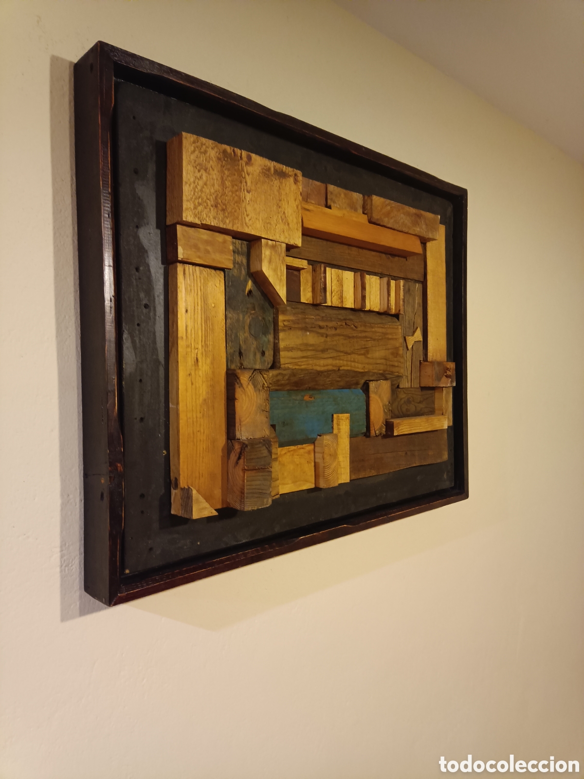 Otros objetos de arte: WOOD WALL ESCULTURA MADERA - Foto 2