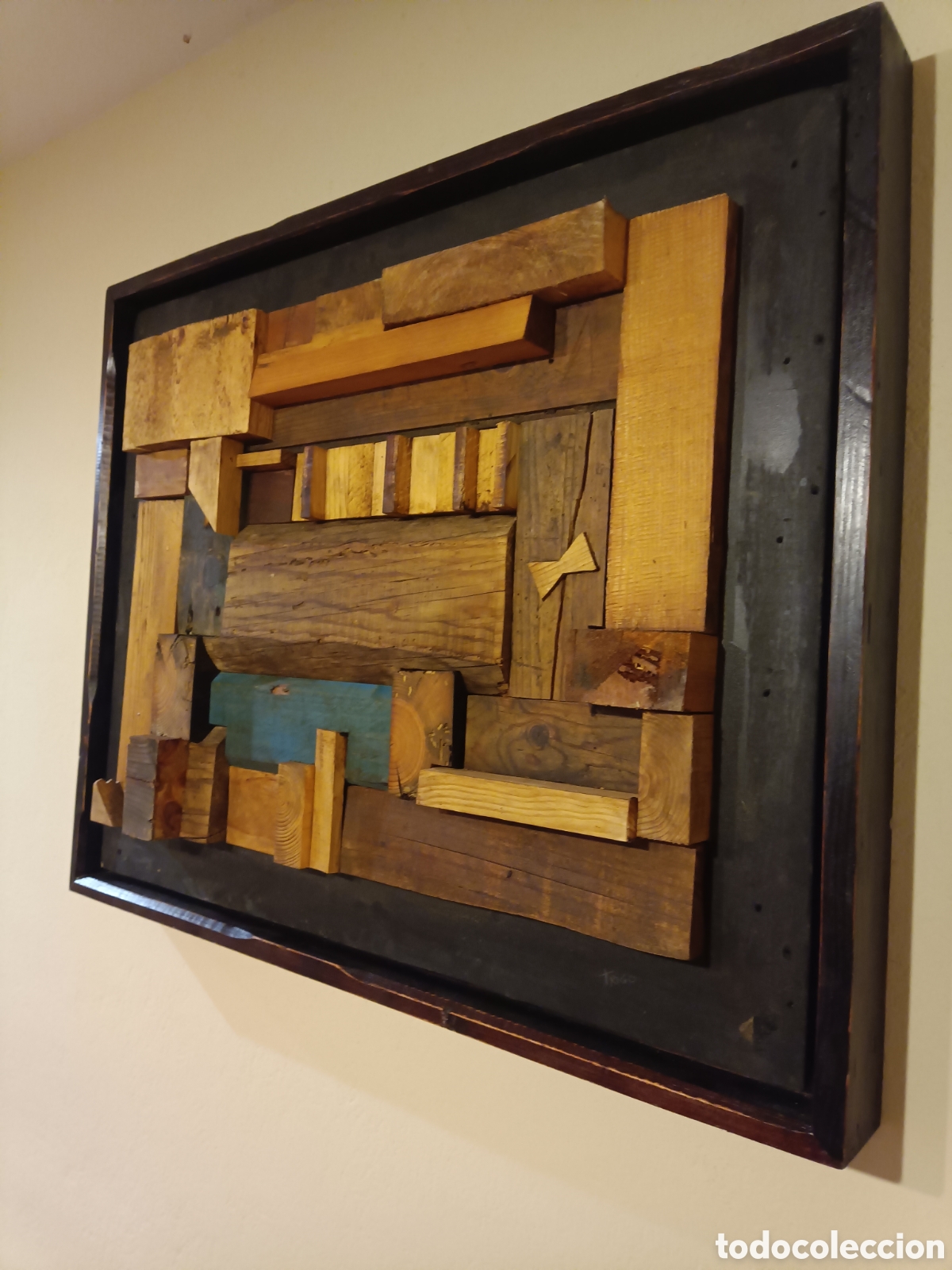 Otros objetos de arte: WOOD WALL ESCULTURA MADERA - Foto 3