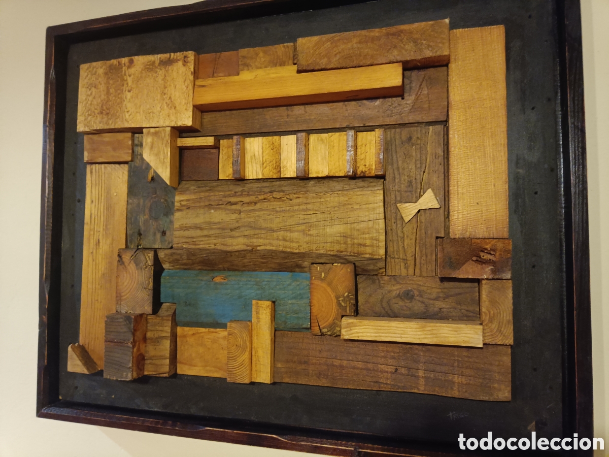 Otros objetos de arte: WOOD WALL ESCULTURA MADERA - Foto 4