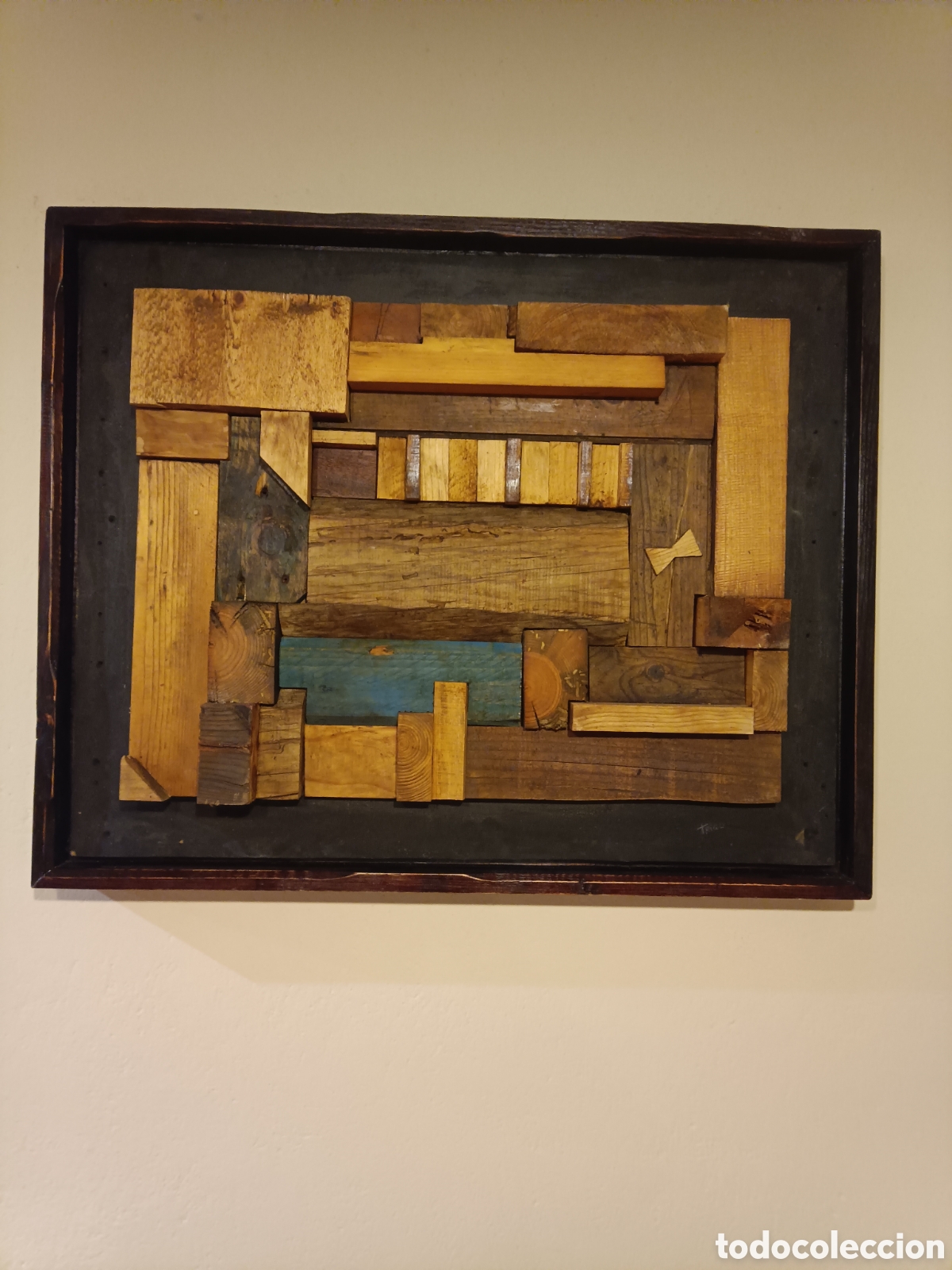 Otros objetos de arte: WOOD WALL ESCULTURA MADERA - Foto 1