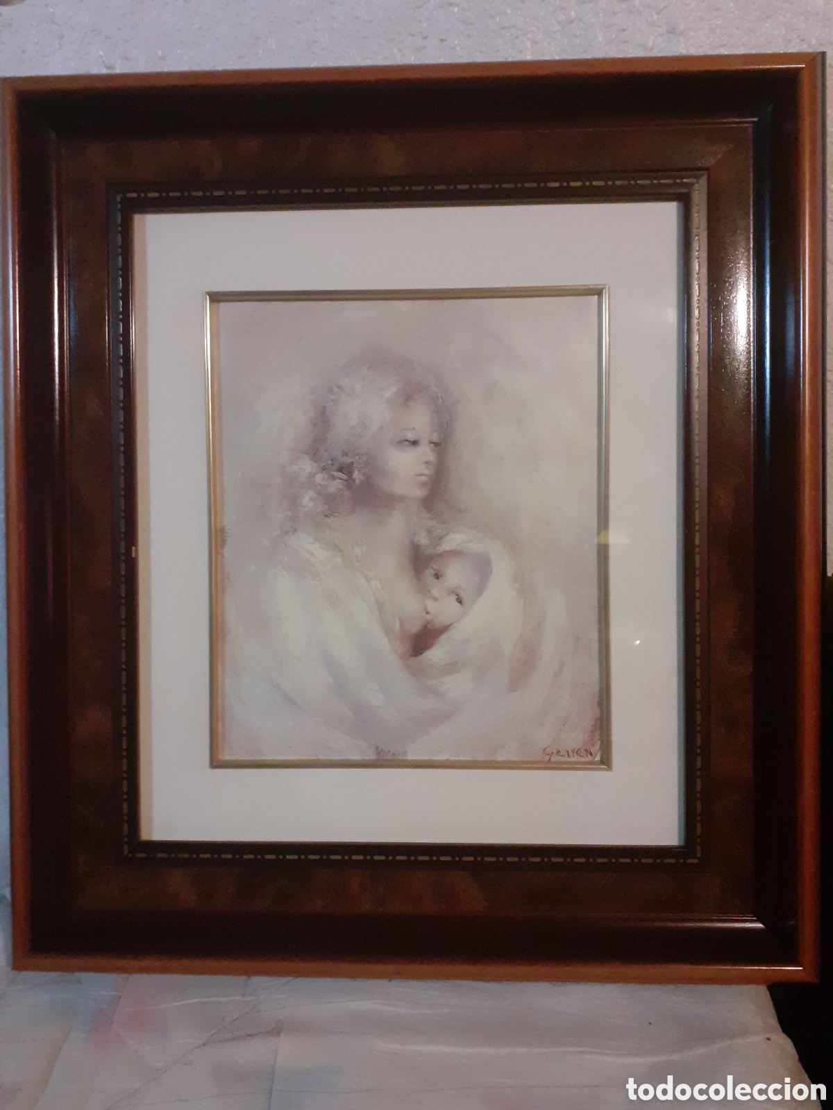 Otros objetos de arte: Cuadro raro de R.Garren - Foto 2