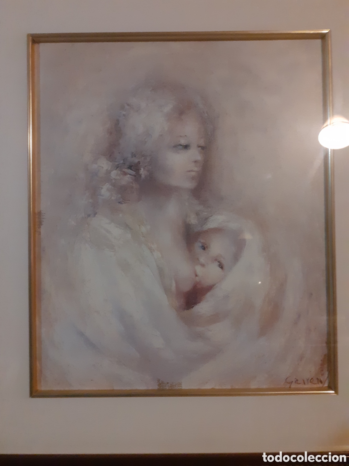 Otros objetos de arte: Cuadro raro de R.Garren - Foto 1