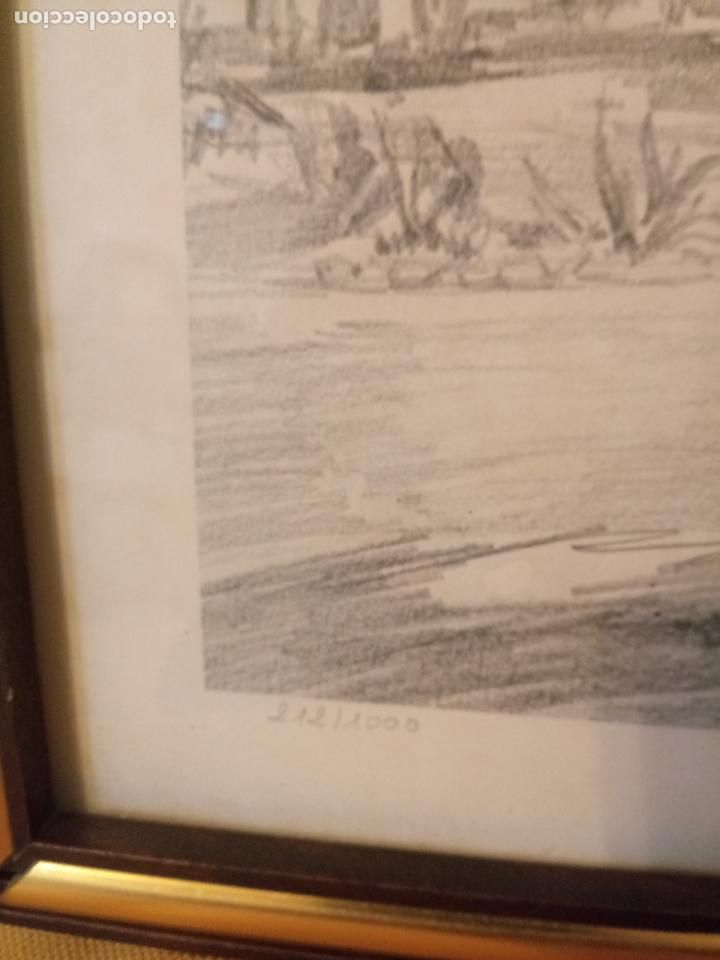 Otros objetos de arte: CUADRO CON LITOGRAF&Iacute;A - ROIG ESTRAD&Eacute; - Foto 9