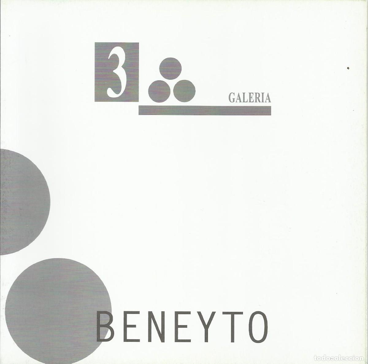 Otros objetos de arte: Beneyto. Tr&iacute;ptico exposici&oacute;n. Art Barcelona. 16x16 cm. - Foto 1