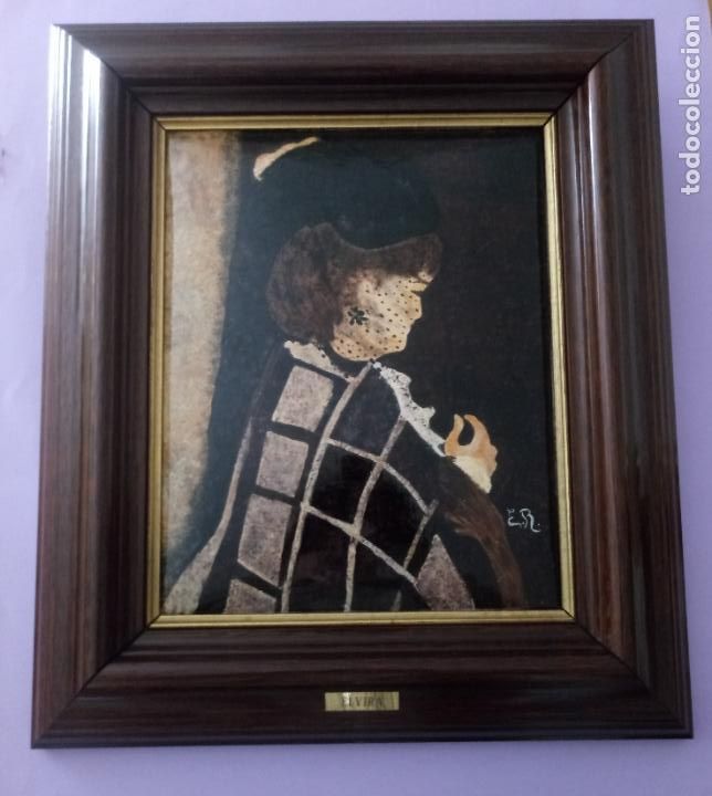 Otros objetos de arte: CUADRO ESMALTADO - ELVIRA - Foto 1