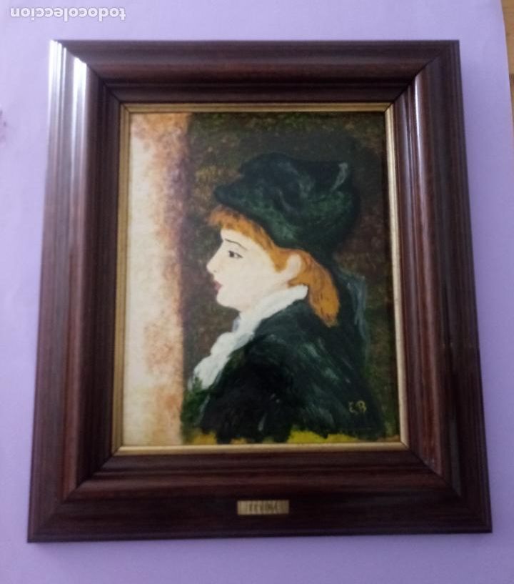 Otros objetos de arte: CUADRO ESMALTADO - ELVIRA - Foto 2