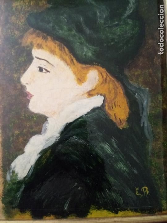 Otros objetos de arte: CUADRO ESMALTADO - ELVIRA - Foto 3