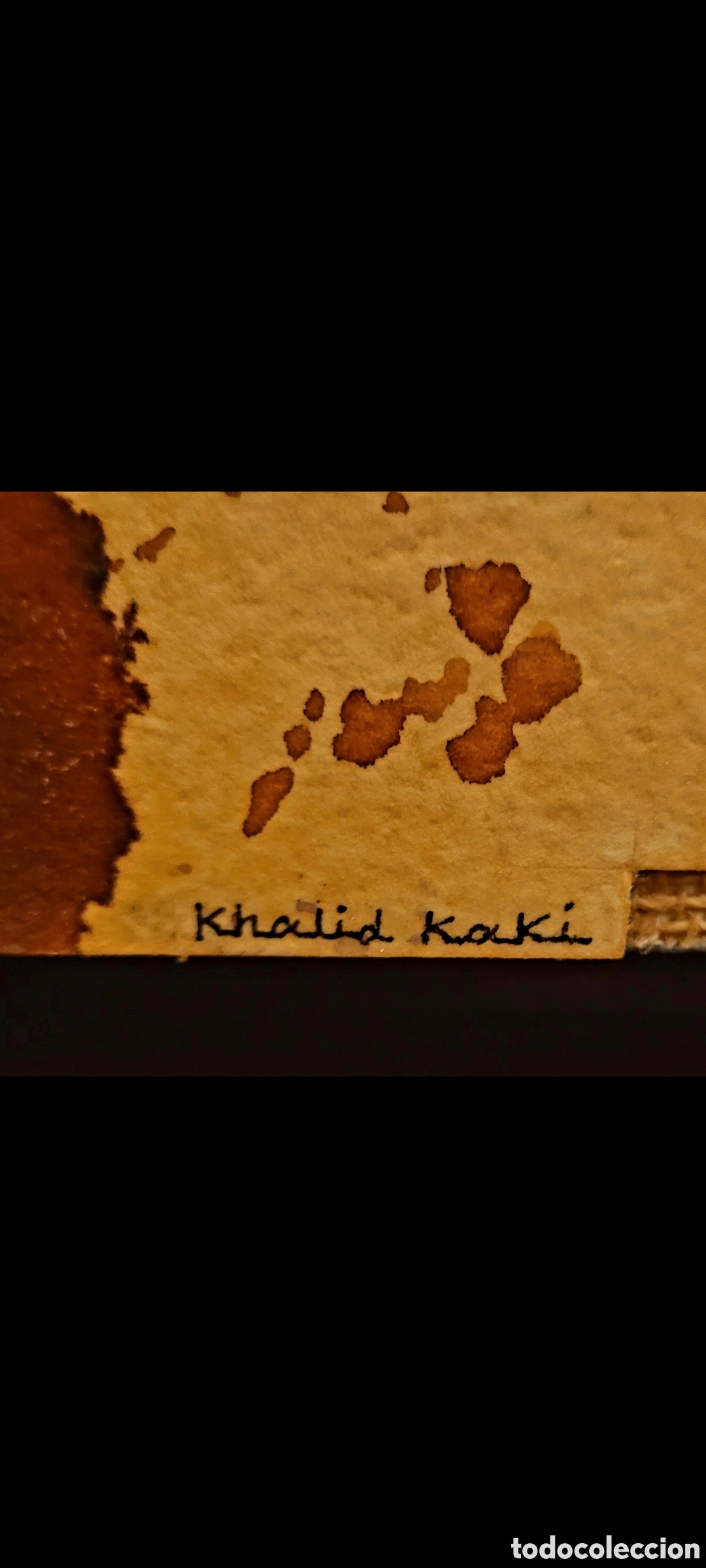 Otros objetos de arte: CUADRO DE KHALID KAKI - Foto 1
