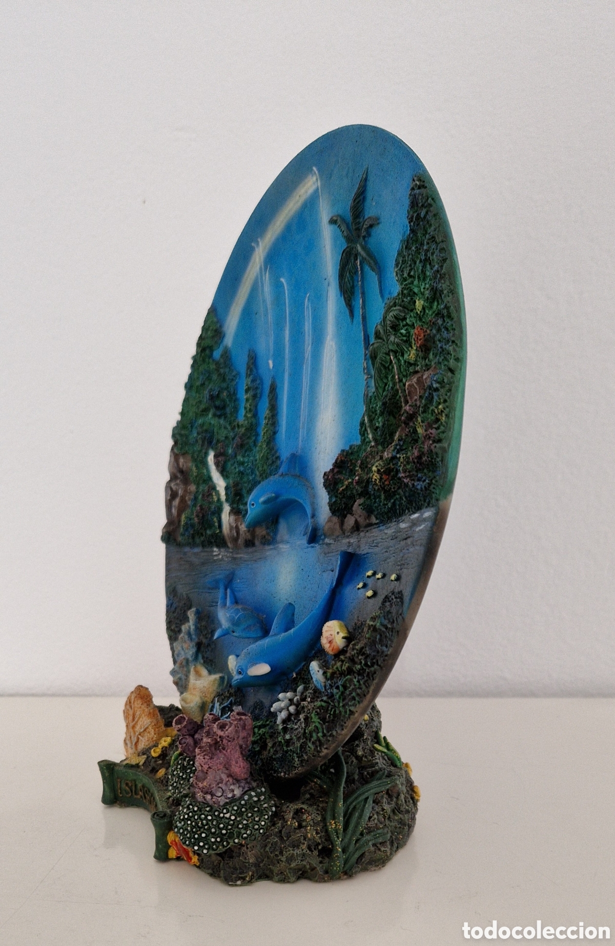 Otros objetos de arte: PLATO SOUVENIR ISLAS CANARIAS - Foto 2