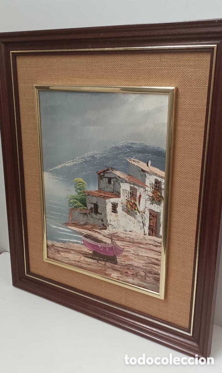 Otros objetos de arte: CUADRO OLEO SOBRE TABLA CON FIRMA - Foto 3