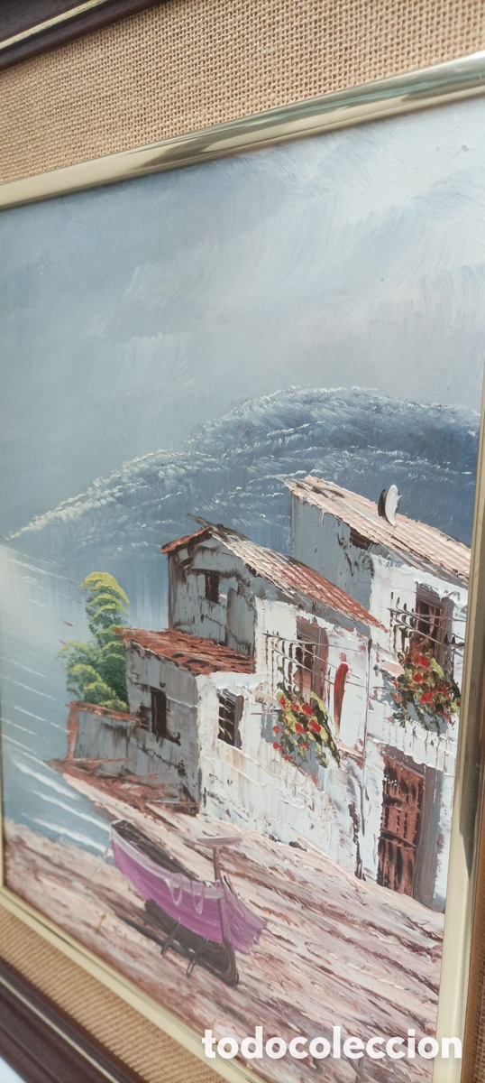 Otros objetos de arte: CUADRO OLEO SOBRE TABLA CON FIRMA - Foto 4