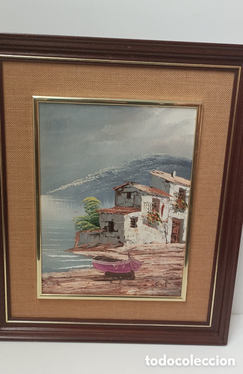 Otros objetos de arte: CUADRO OLEO SOBRE TABLA CON FIRMA - Foto 2