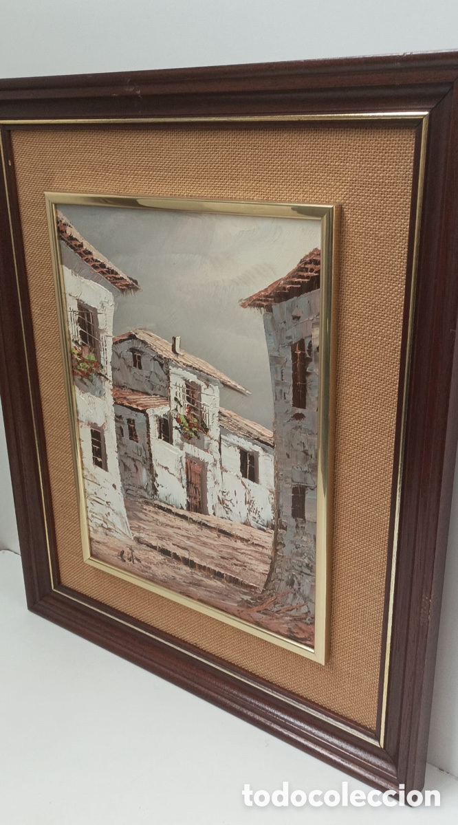 Otros objetos de arte: CUADRO OLEO SOBRE TABLA CON FIRMA - Foto 2
