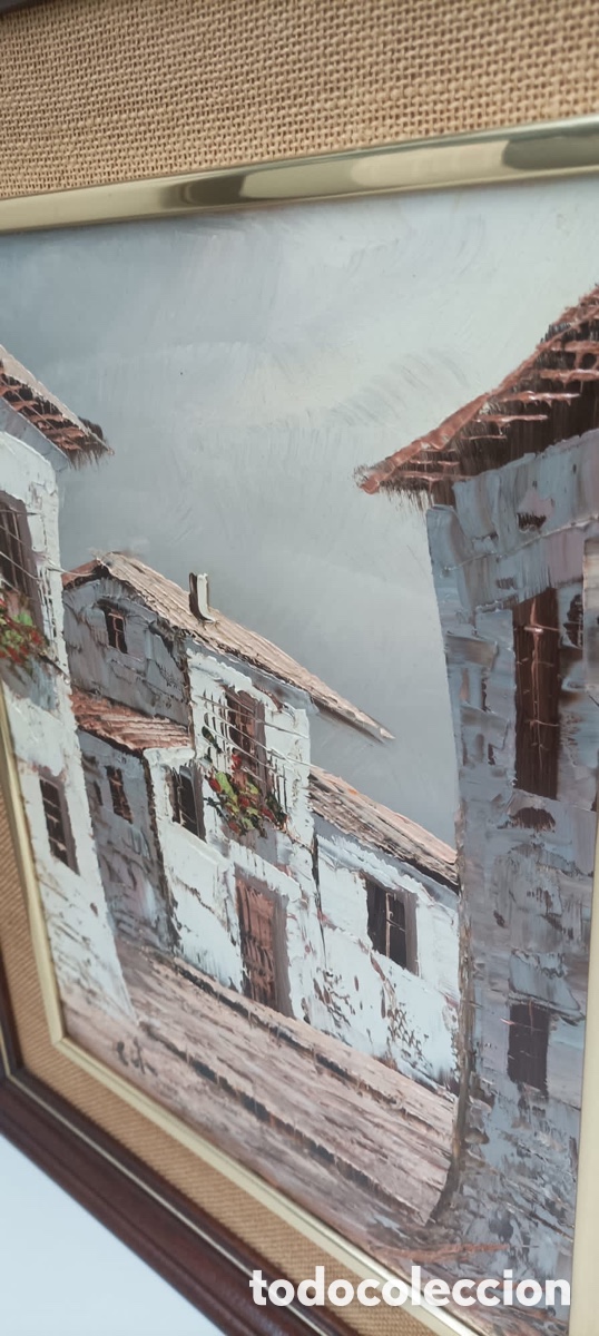Otros objetos de arte: CUADRO OLEO SOBRE TABLA CON FIRMA - Foto 4