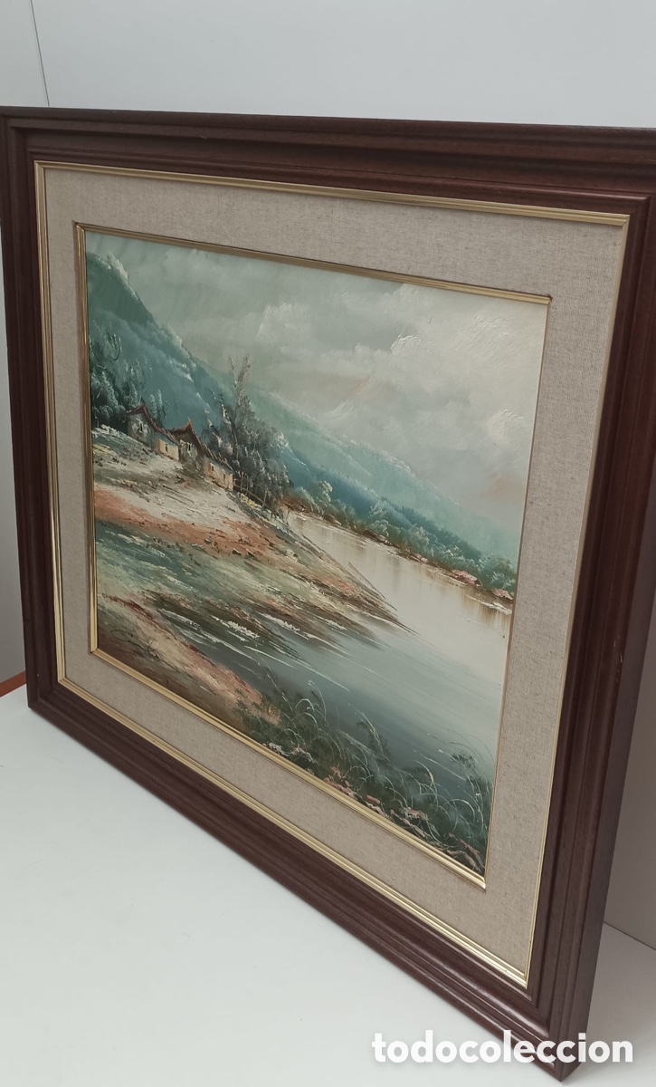 Otros objetos de arte: CUADRO OLEO SOBRE LIENZO CON FIRMA - Foto 2