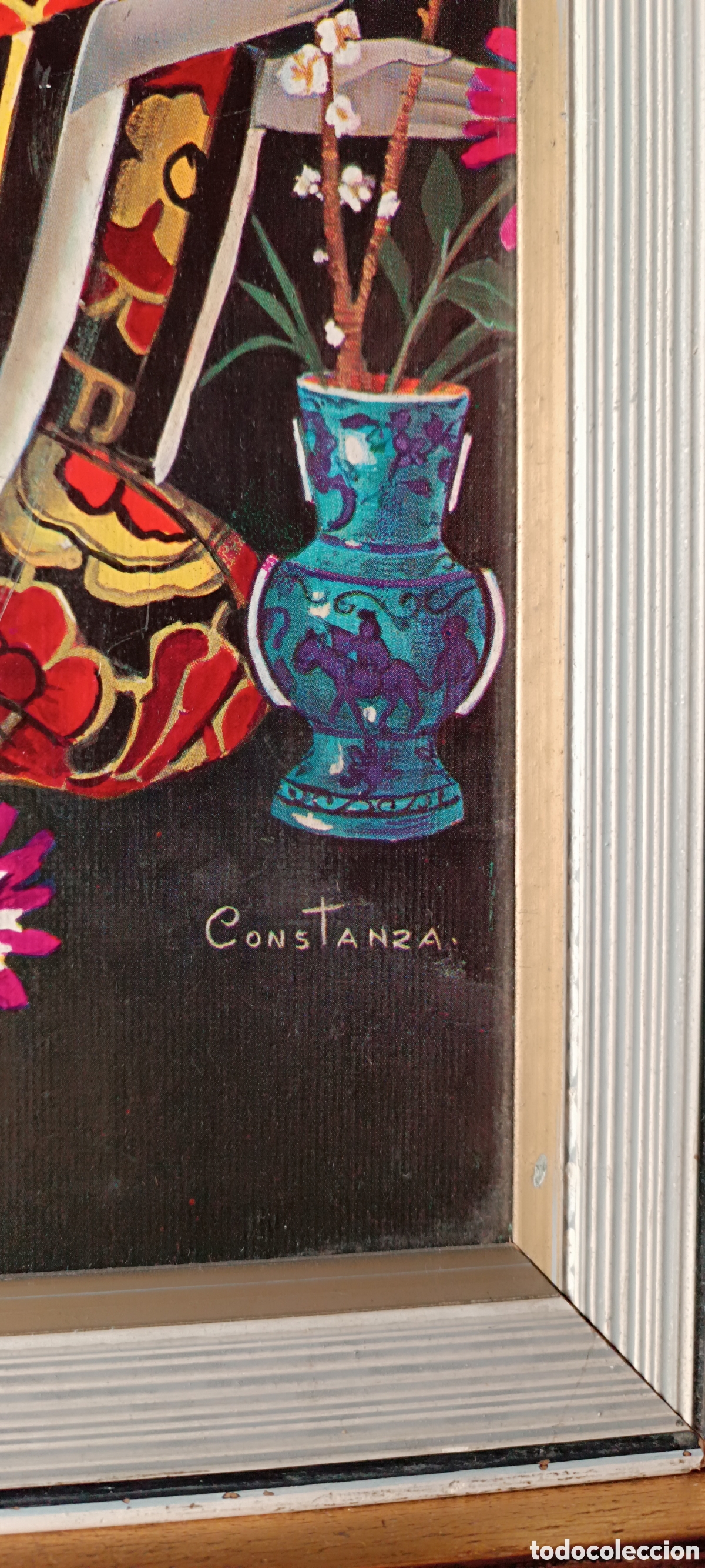Otros objetos de arte: Cuadros Constanza a&ntilde;os 60-70 - Foto 6