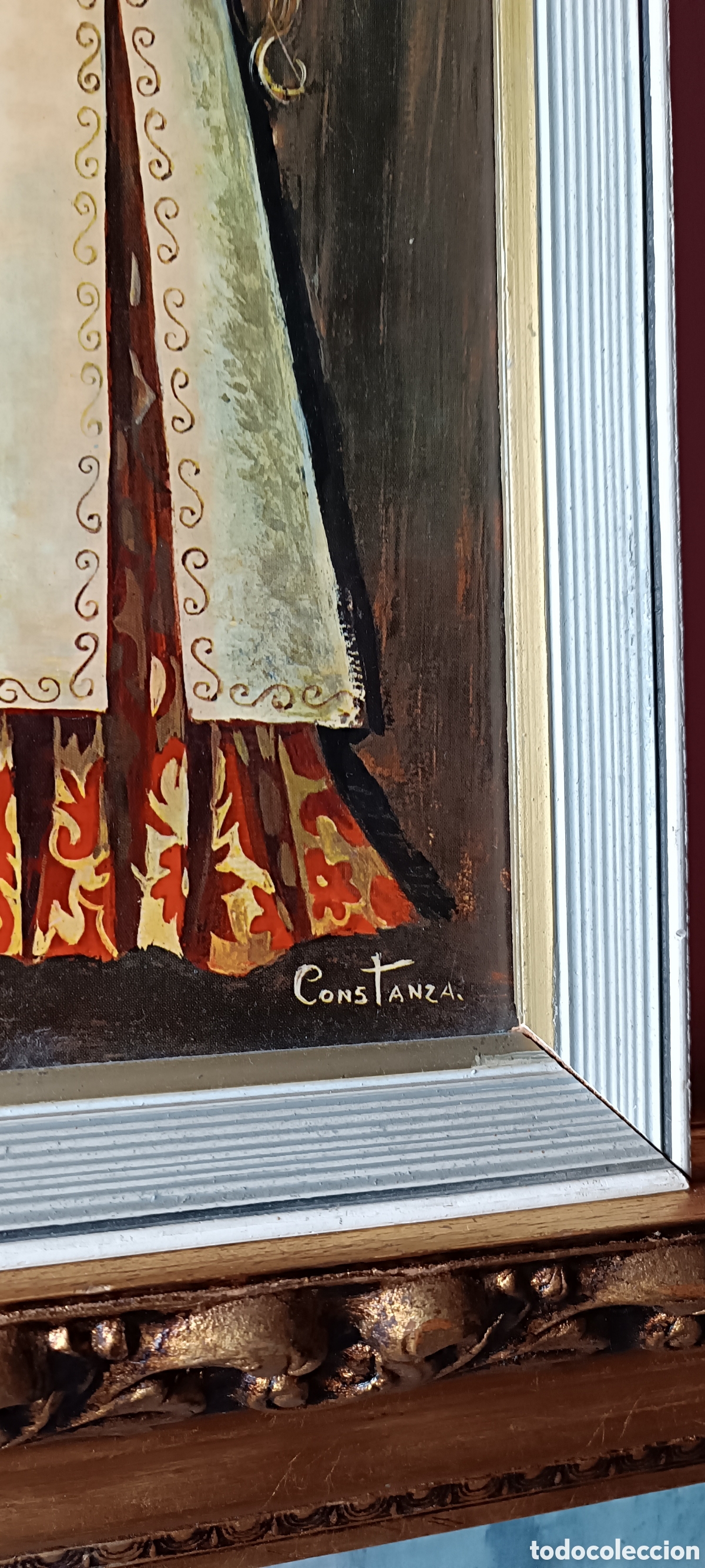 Otros objetos de arte: Cuadros Constanza a&ntilde;os 60-70 - Foto 10