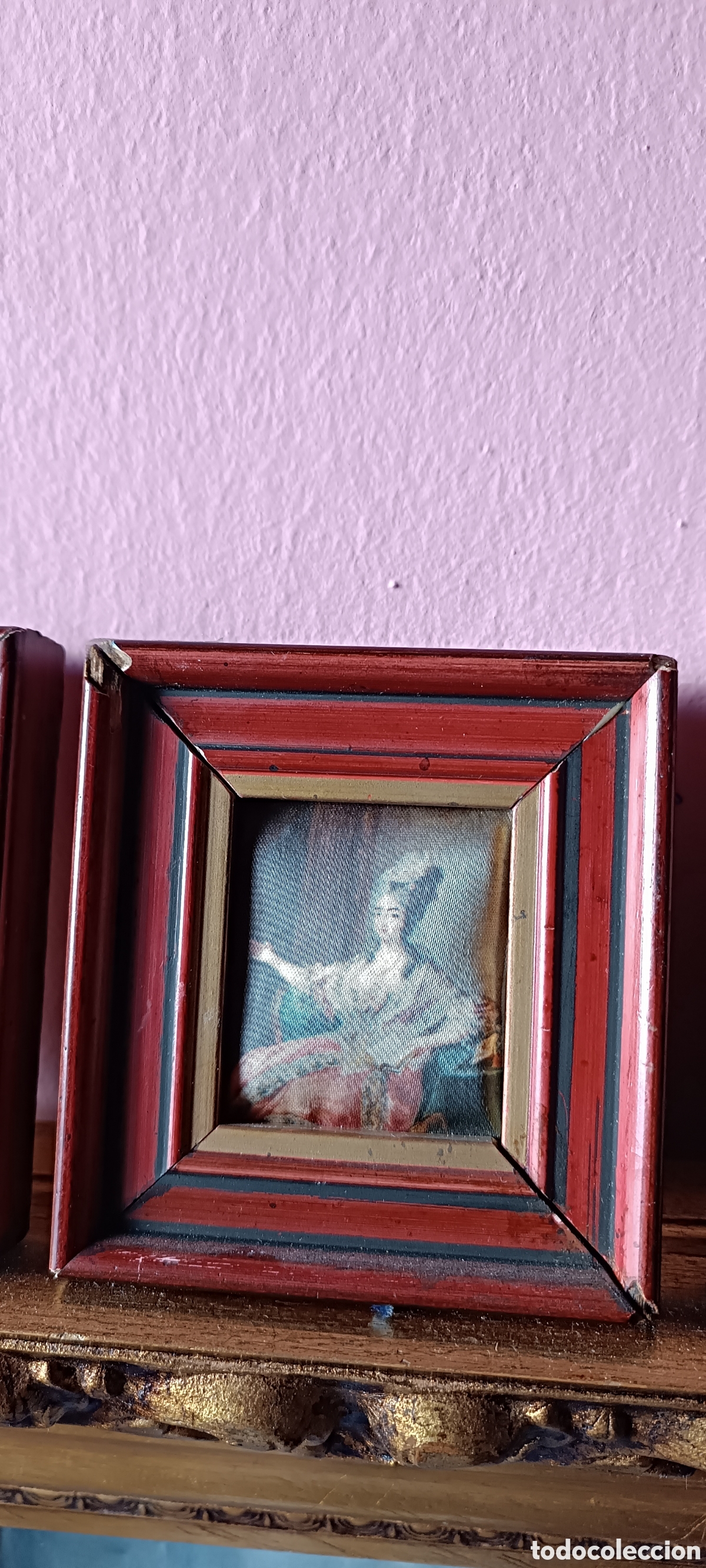 Otros objetos de arte: Antiguos cuadritos victorianos - Foto 3