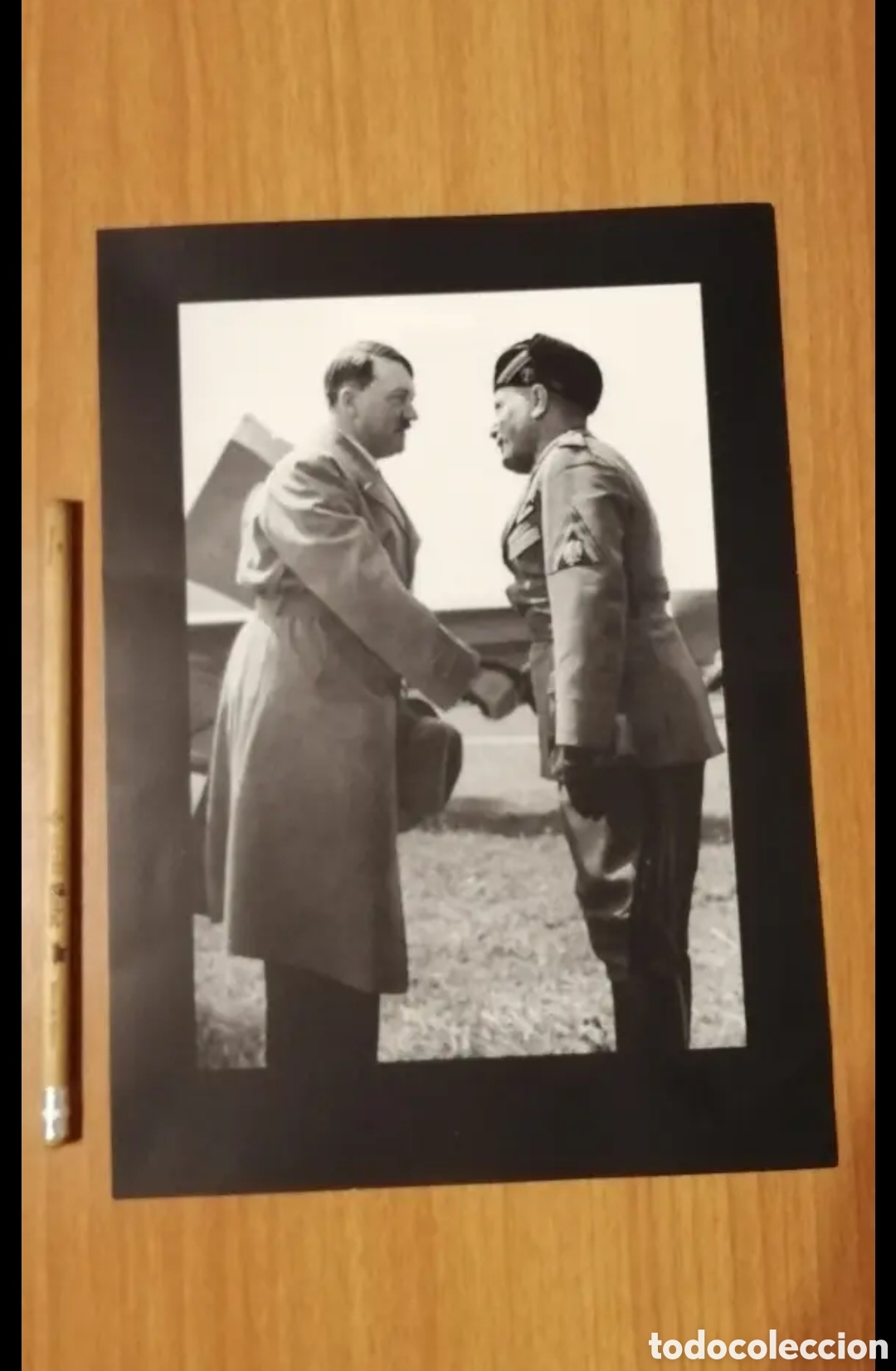 Otros objetos de arte: Foto Hitler y Mussolini - Foto 4