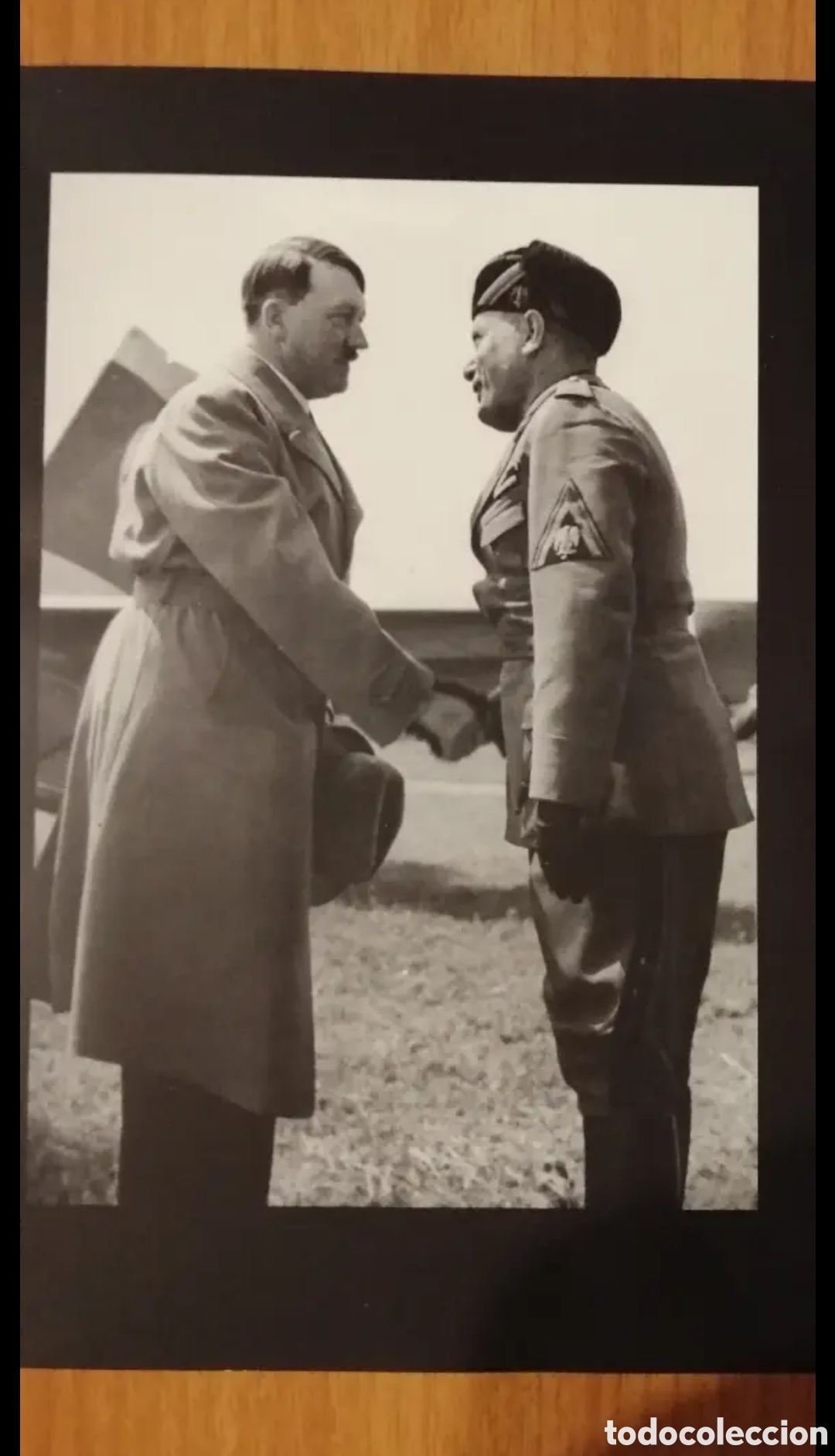 Otros objetos de arte: Foto Hitler y Mussolini - Foto 1