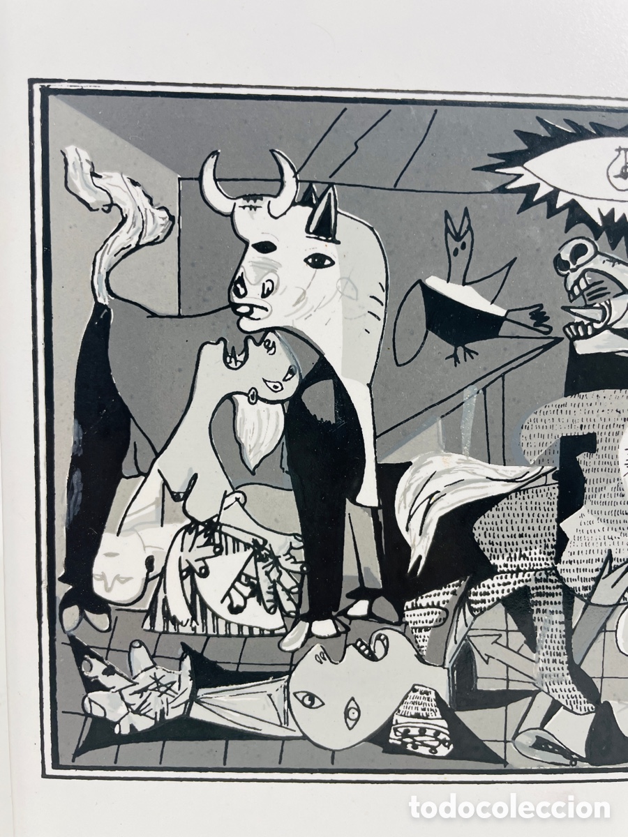 Otros objetos de arte: Picasso Guernica 1988 Azulejo - Foto 3