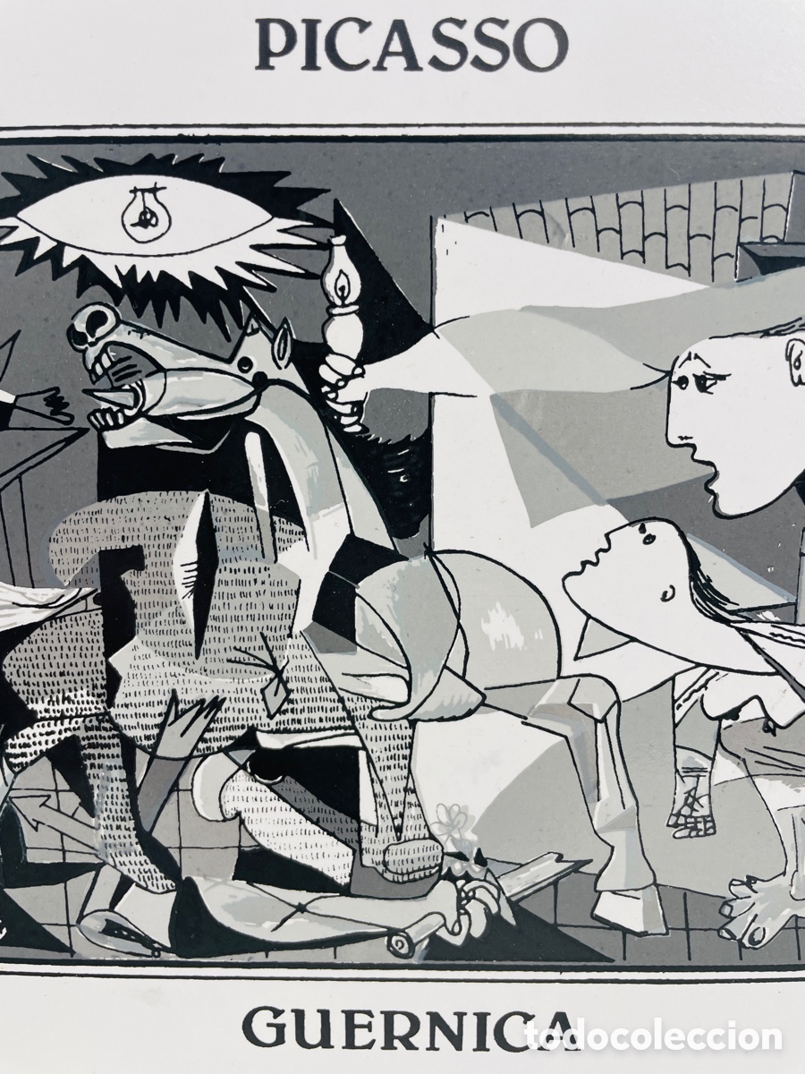 Otros objetos de arte: Picasso Guernica 1988 Azulejo - Foto 4