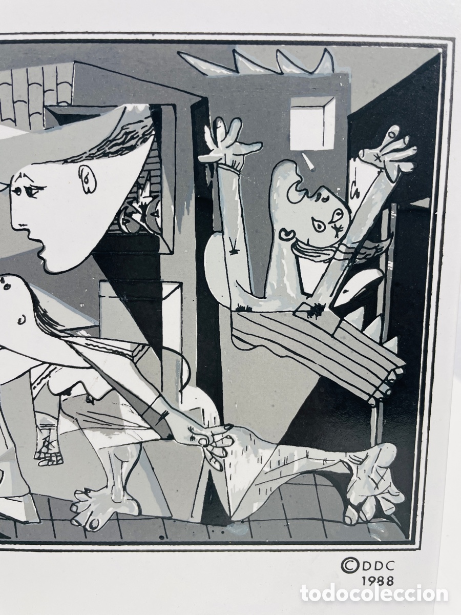 Otros objetos de arte: Picasso Guernica 1988 Azulejo - Foto 5