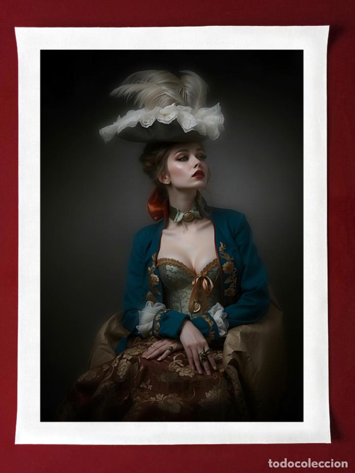 Otros objetos de arte: VICTORIAN LADY - IMPRESI&Oacute;N EN LIENZO DE ALGOD&Oacute;N ( 73 X 54 cm ) - Foto 5