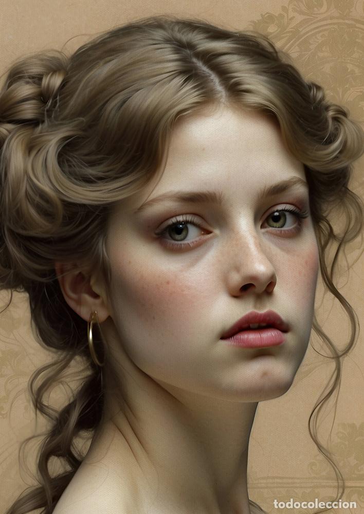 Otros objetos de arte: CORDELIA - IMPRESI&Oacute;N EN LIENZO DE ALGOD&Oacute;N ( 73 X 54 cm ) - Foto 2