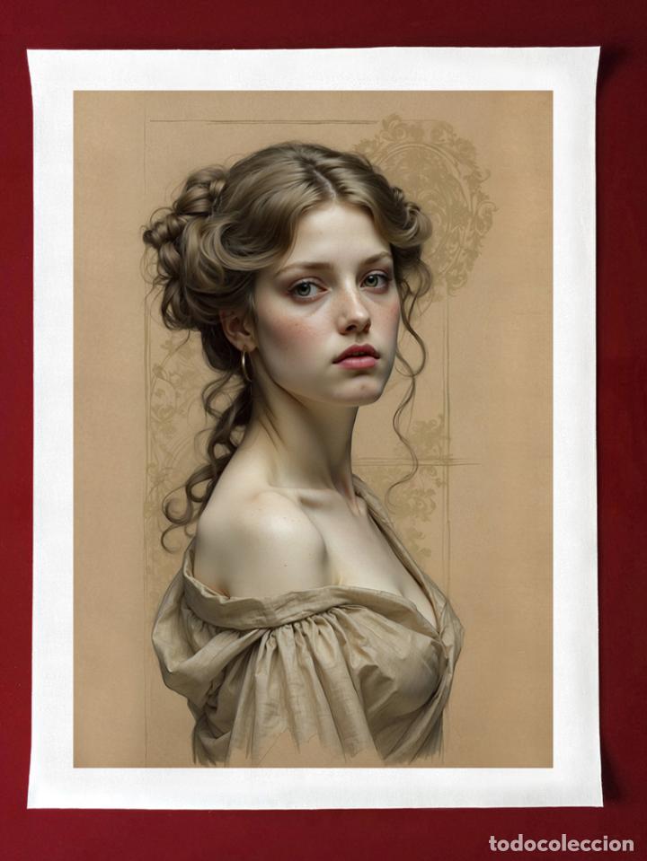 Otros objetos de arte: CORDELIA - IMPRESI&Oacute;N EN LIENZO DE ALGOD&Oacute;N ( 73 X 54 cm ) - Foto 5
