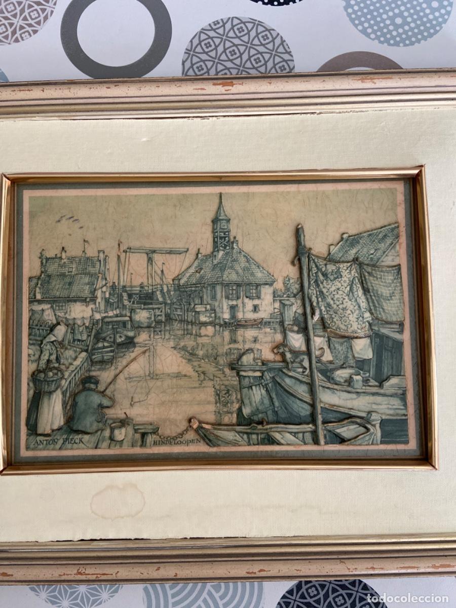 Otros objetos de arte: CUADRO ANTON PIECK. HINDELOOPEN. EN RELIEVE - Foto 1
